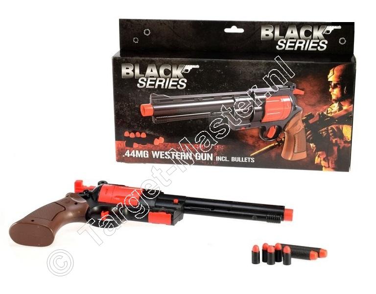Black Series .44MG WESTERN GUN, Speelgoed Revolver inclusief Kogels